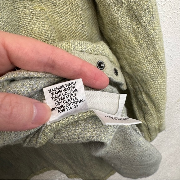 FLAX Linen Snap Front Jacket Size Medium - Picture 6 of 15